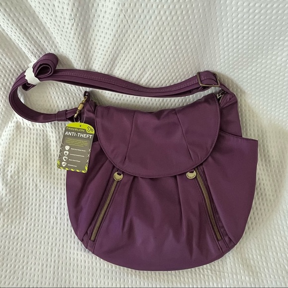 Nwt Travelon Hobo Crossbody Anti Theft 